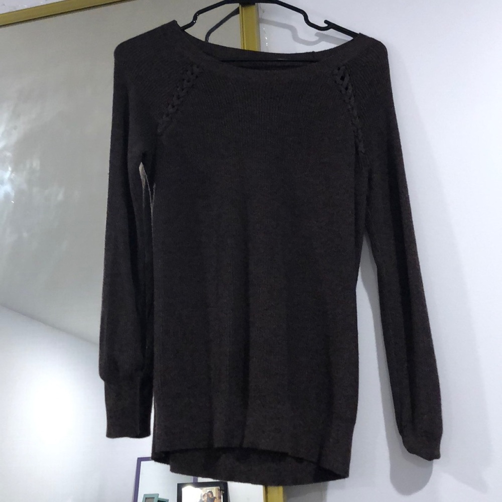 brown sweater